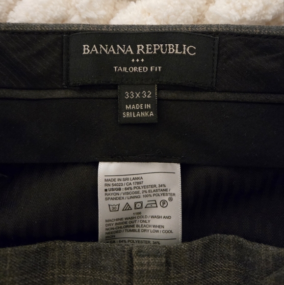 Banana Republic Plaid Tailored Fit Dress Pants - Picture 3 of 3